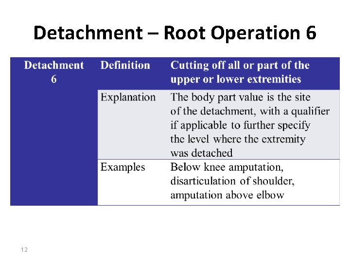 Detachment – Root Operation 6 12 
