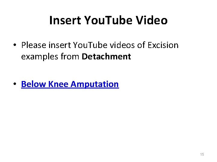 Insert You. Tube Video • Please insert You. Tube videos of Excision examples from