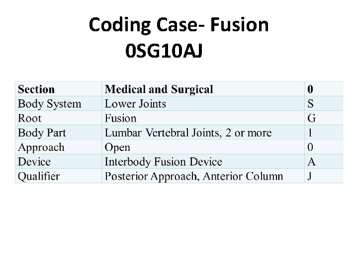 Coding Case- Fusion 0 SG 10 AJ 