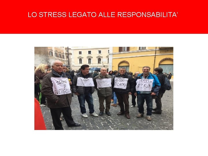 LO STRESS LEGATO ALLE RESPONSABILITA’ 