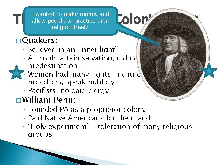 The Restoration Colonies Cont. I wanted to make money and allow people to practice The Restoration Colonies Cont. I wanted to make money and allow people to practice
