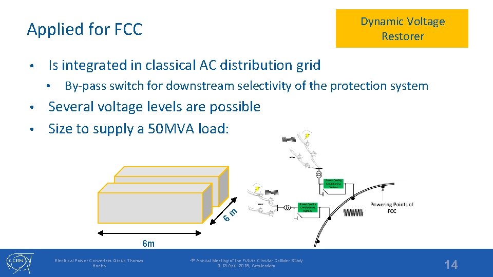 Dynamic Voltage Restorer Applied for FCC • Is integrated in classical AC distribution grid