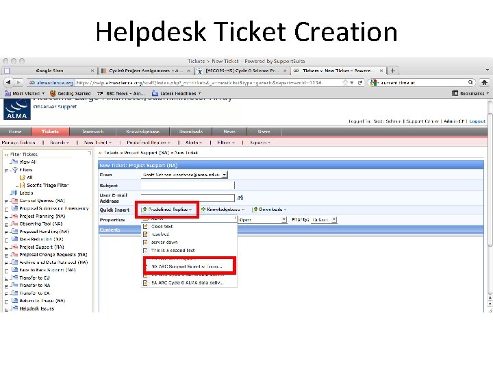Helpdesk Ticket Creation 