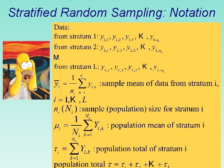 Stratified Random Sampling: Notation 