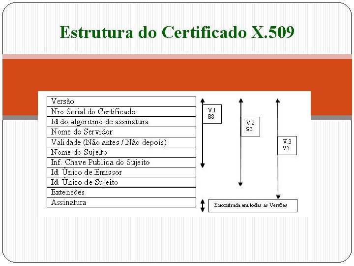 Estrutura do Certificado X. 509 