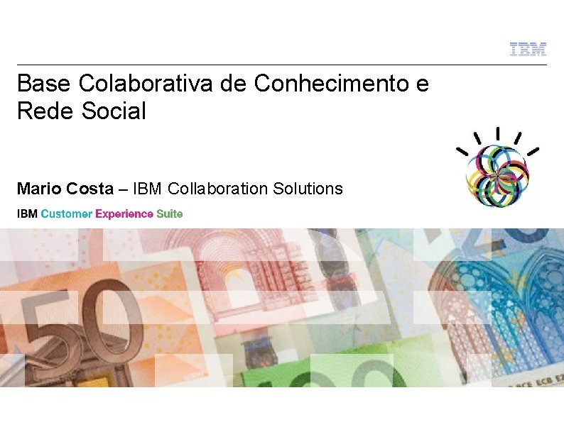 Base Colaborativa de Conhecimento e Rede Social Mario Costa – IBM Collaboration Solutions ©