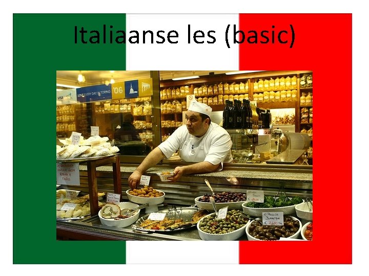 Italiaanse les (basic) 