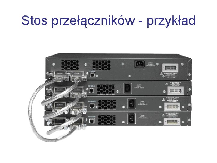 Stos przełączników - przykład 