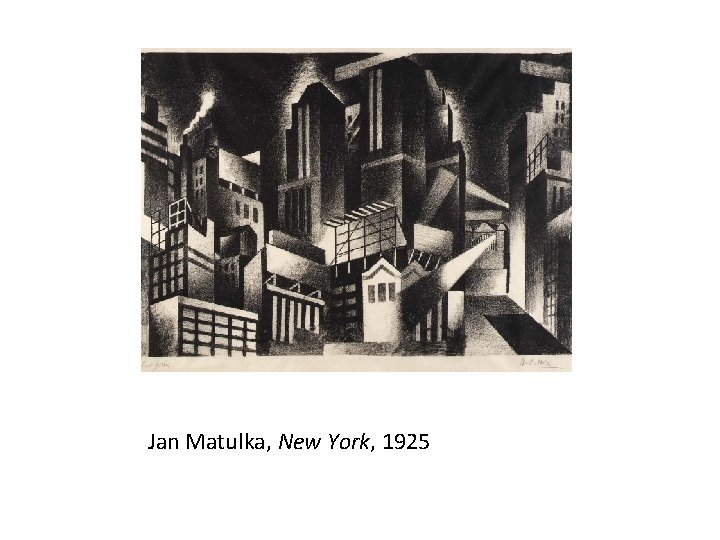 Jan Matulka, New York, 1925 