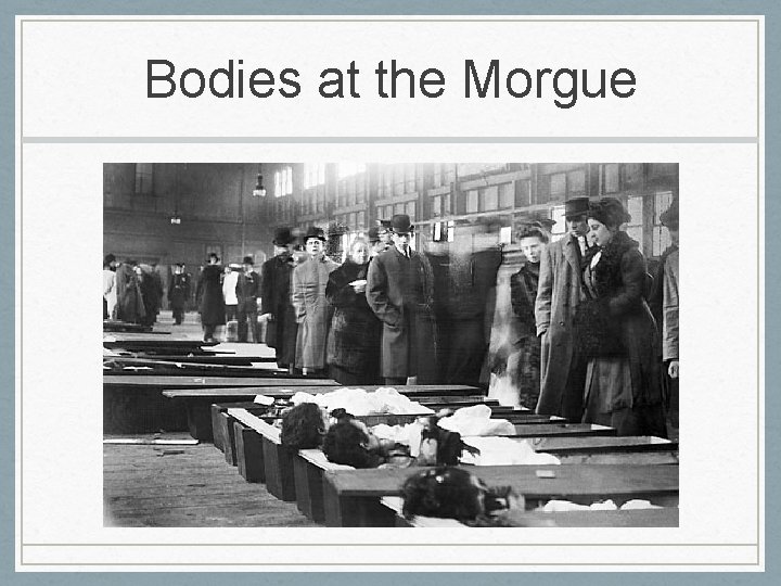 Bodies at the Morgue 