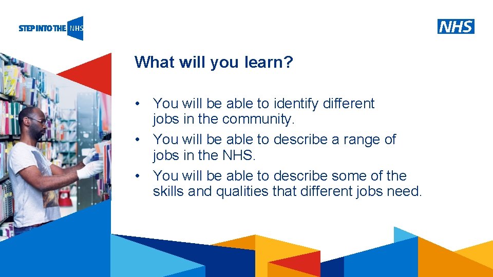 What will you learn? • You will be able to identify different jobs in