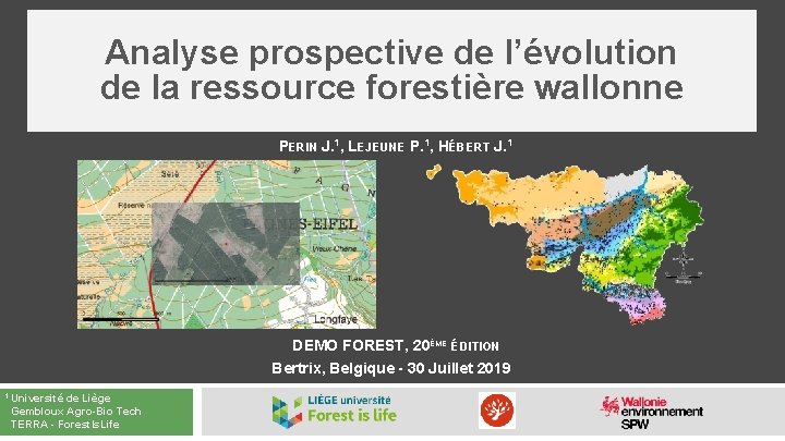 Analyse prospective de l’évolution de la ressource forestière wallonne PERIN J. 1, LEJEUNE P.