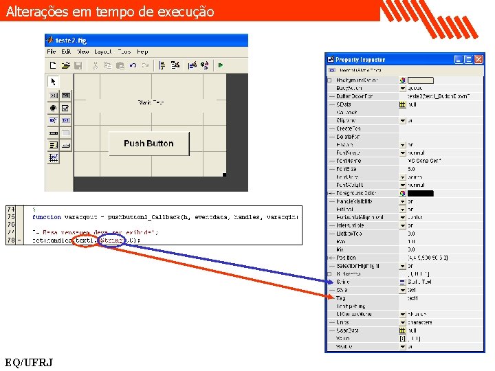 Alterações em tempo de execução EQ/UFRJ 