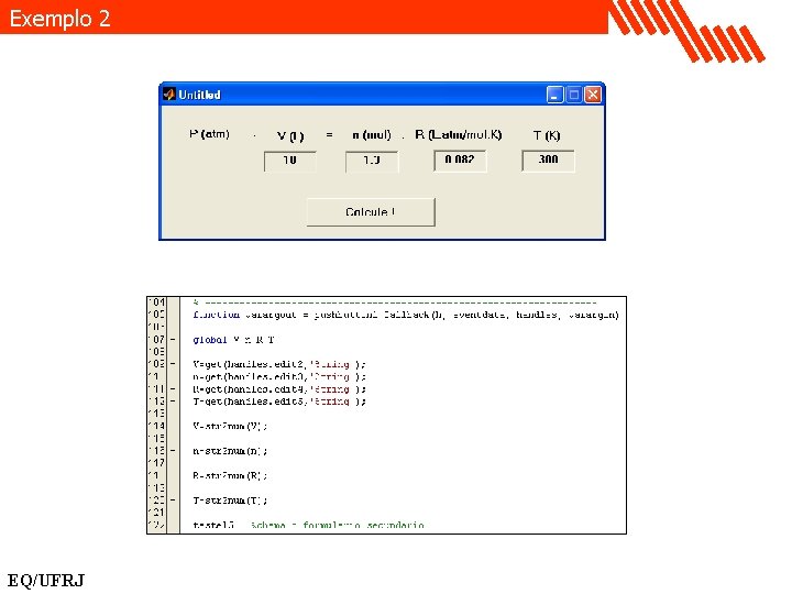 Exemplo 2 EQ/UFRJ 