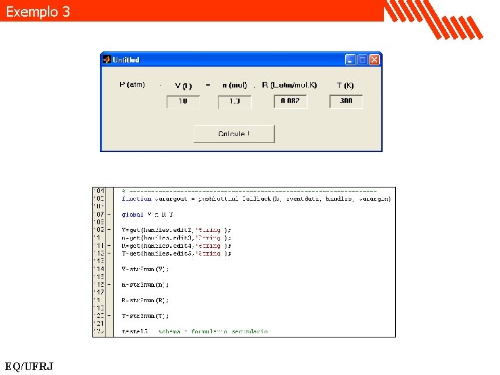Exemplo 3 EQ/UFRJ 