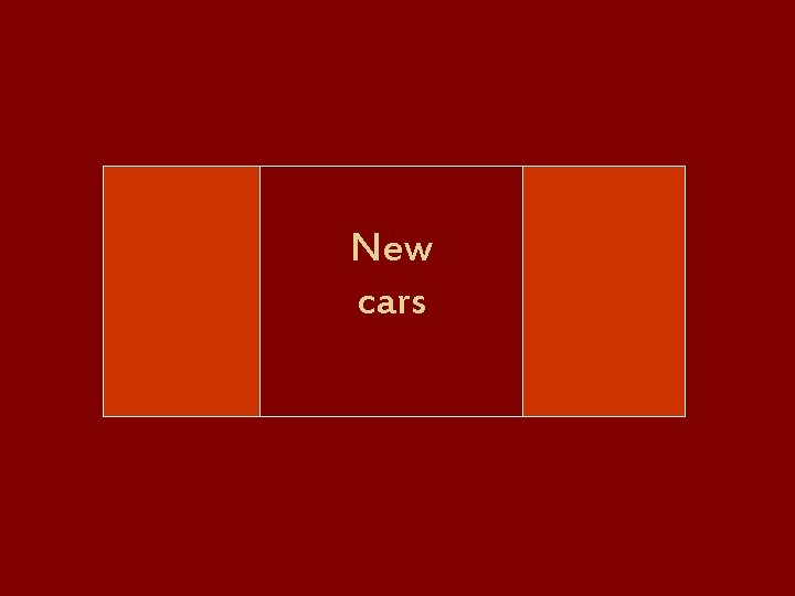 New cars 