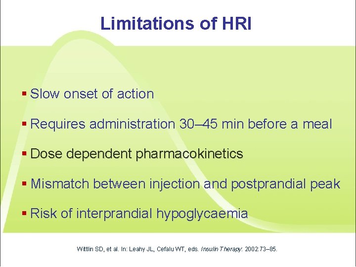 Limitations of HRI § Slow onset of action § Requires administration 30– 45 min