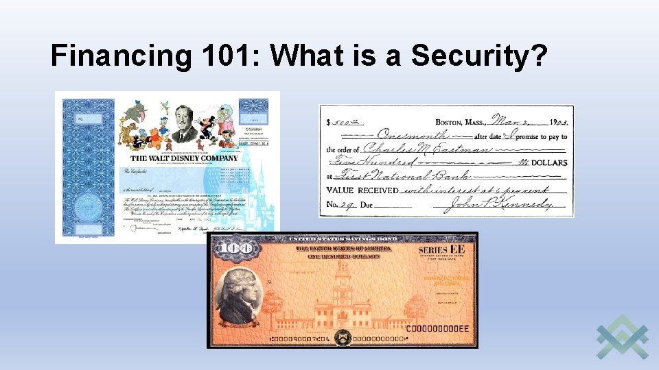 Financing 101: What is a Security? 