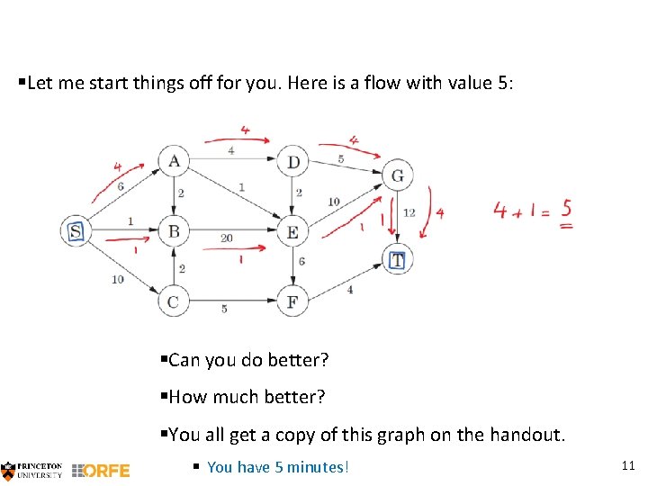§Let me start things off for you. Here is a flow with value 5: