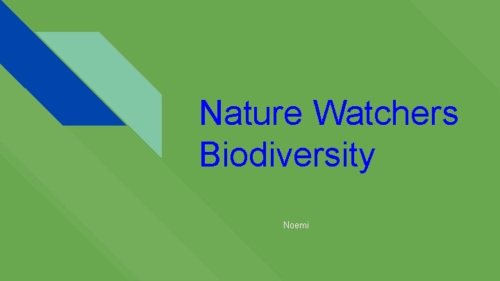 Nature Watchers Biodiversity Noemi 