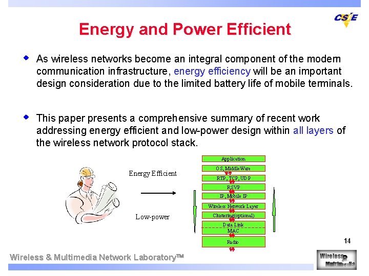 Energy and Power Efficient w As wireless networks become an integral component of the