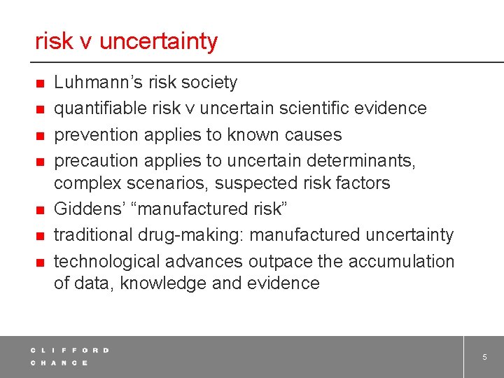 Unquantifiable Risk innovation public health the precautionary principle Dr Alexandra