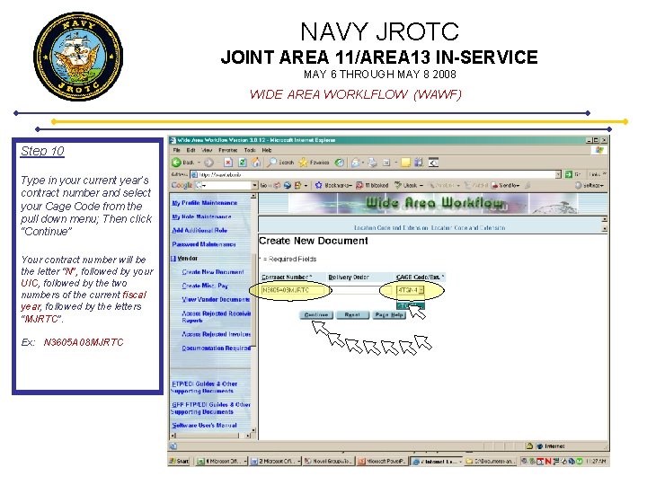 NAVY JROTC JOINT AREA 11/AREA 13 IN-SERVICE MAY 6 THROUGH MAY 8 2008 WIDE