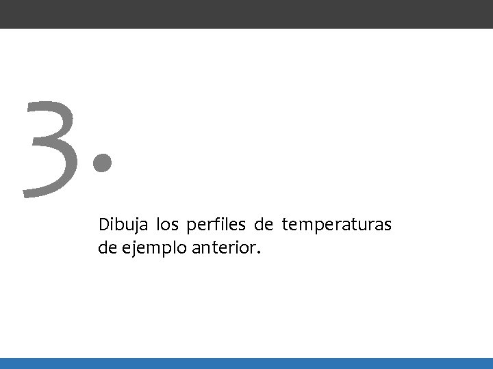 3. Dibuja los perfiles de temperaturas de ejemplo anterior. 