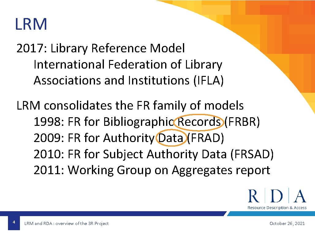 LRM 2017: Library Reference Model International Federation of Library Associations and Institutions (IFLA) LRM