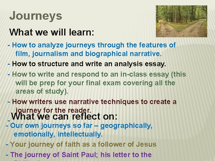 Journeys What we will learn: - How to analyze journeys through the features of