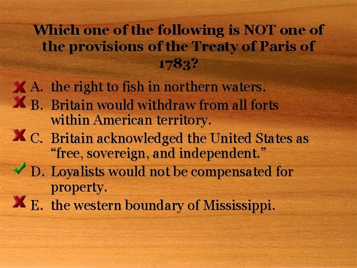 Which one of the following is NOT one of the provisions of the Treaty
