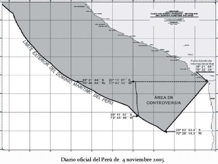 Diario oficial del Perú de 4 noviembre 2005 