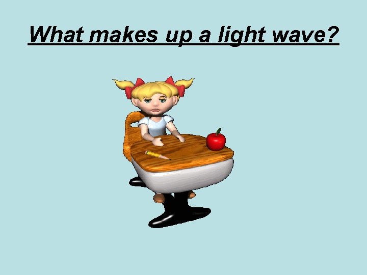 What makes up a light wave? 