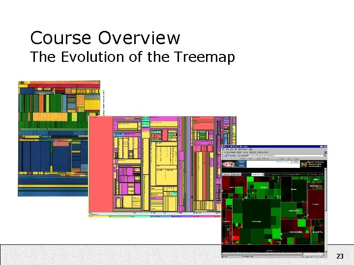 Course Overview The Evolution of the Treemap 23 