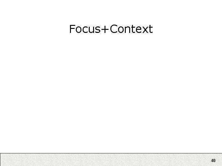 Focus+Context 40 