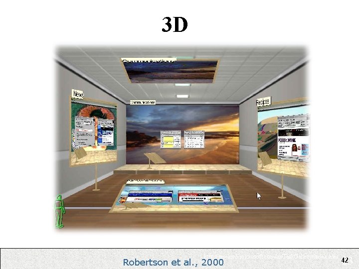 3 D http: //research. microsoft. com/ui/Task. Gallery/index. htm Robertson et al. , 2000 23