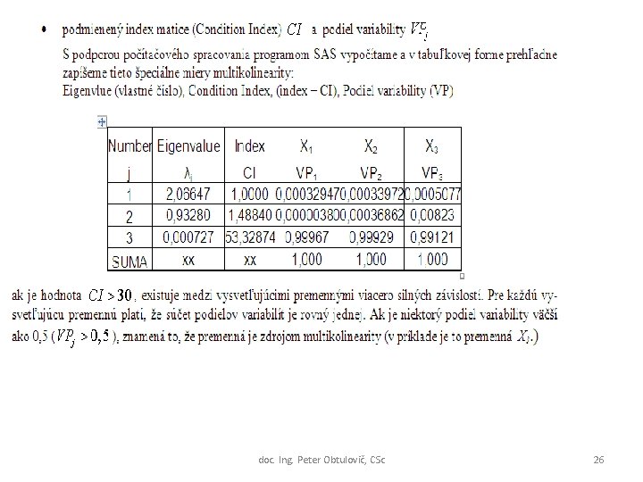 doc. Ing. Peter Obtulovič, CSc 26 