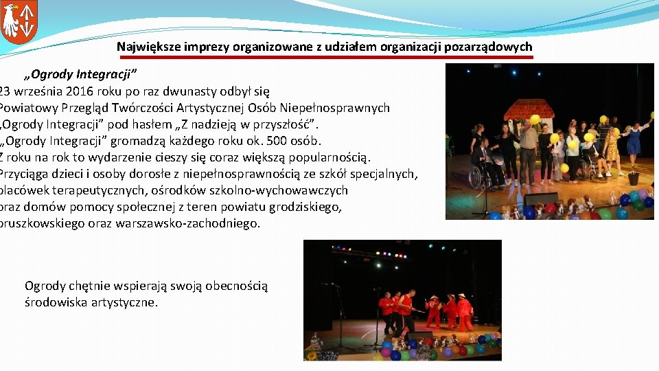Największe imprezy organizowane z udziałem organizacji pozarządowych „Ogrody Integracji” 23 września 2016 roku po