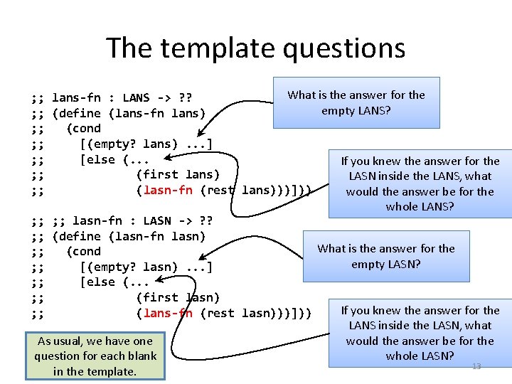 The template questions What is the answer for the ; ; lans-fn : LANS