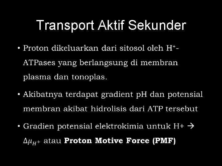 Transport Aktif Sekunder • 