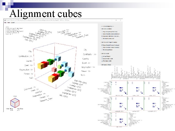Alignment cubes 