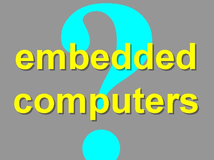 embedded computers 