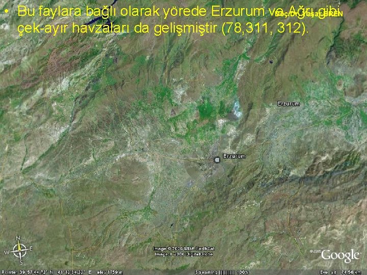  • Bu faylara bağlı NEOTEKTONİK olarak yörede Erzurum ve Ağrı Doç. Dr. Yaşargibi