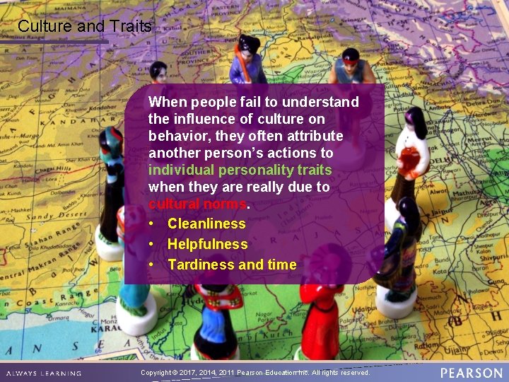 Culture and Traits When people fail to understand the influence of culture on behavior, Culture and Traits When people fail to understand the influence of culture on behavior,