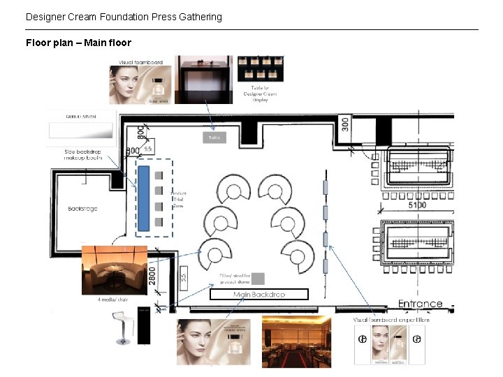 Designer Cream Foundation Press Gathering Floor plan – Main floor 