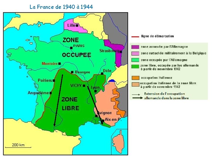 La France de 1940 à 1944 