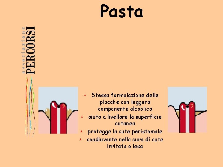 Pasta Stessa formulazione delle placche con leggera componente alcoolica © aiuta a livellare la