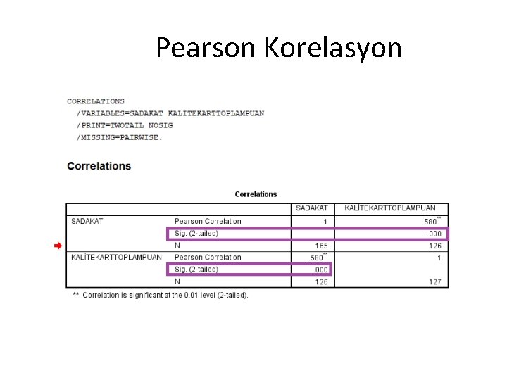 Pearson Korelasyon 