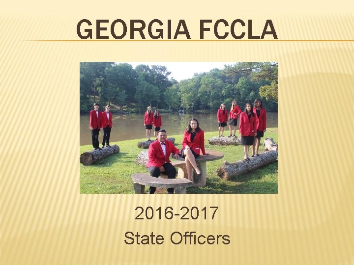 GEORGIA FCCLA 2016 -2017 State Officers 