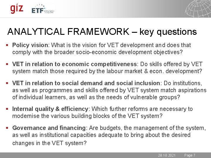 Torino Process Review an evidenceanalysis of VET policies